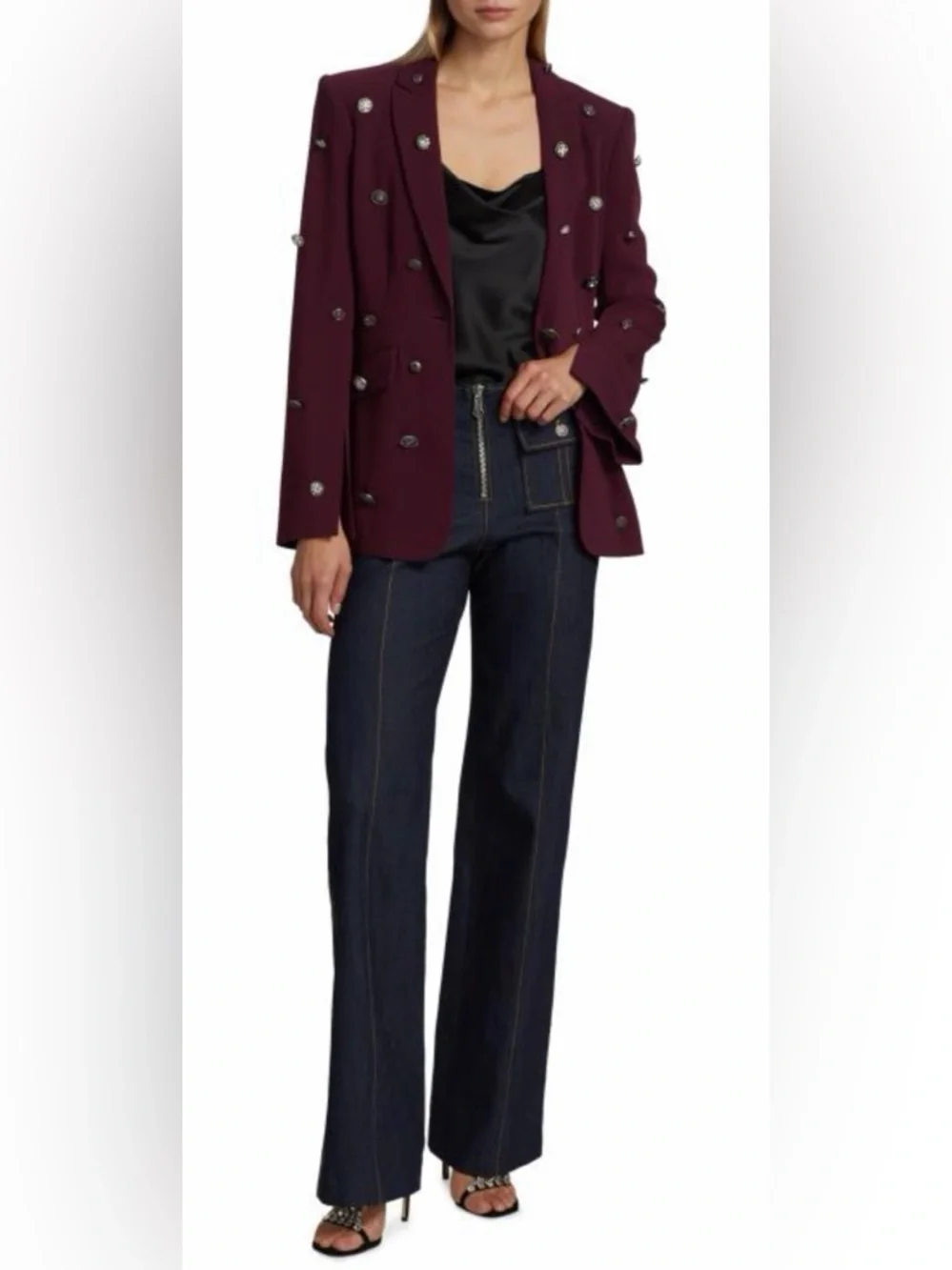 Cinq a Sept Cheyenne Single Breasted Blazer - Picture 8 of 9
